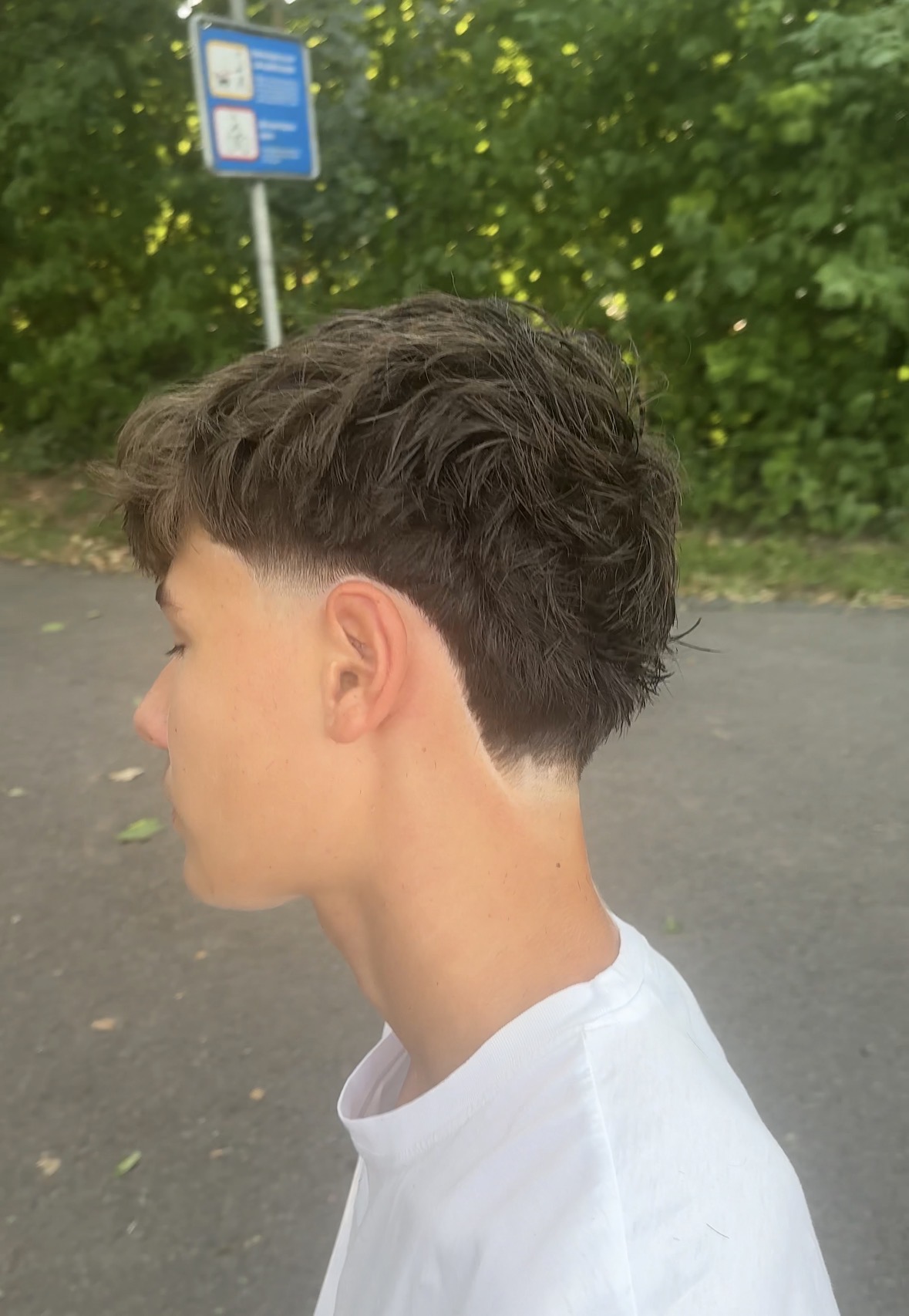 Fluffy Crop mit Taper Fade