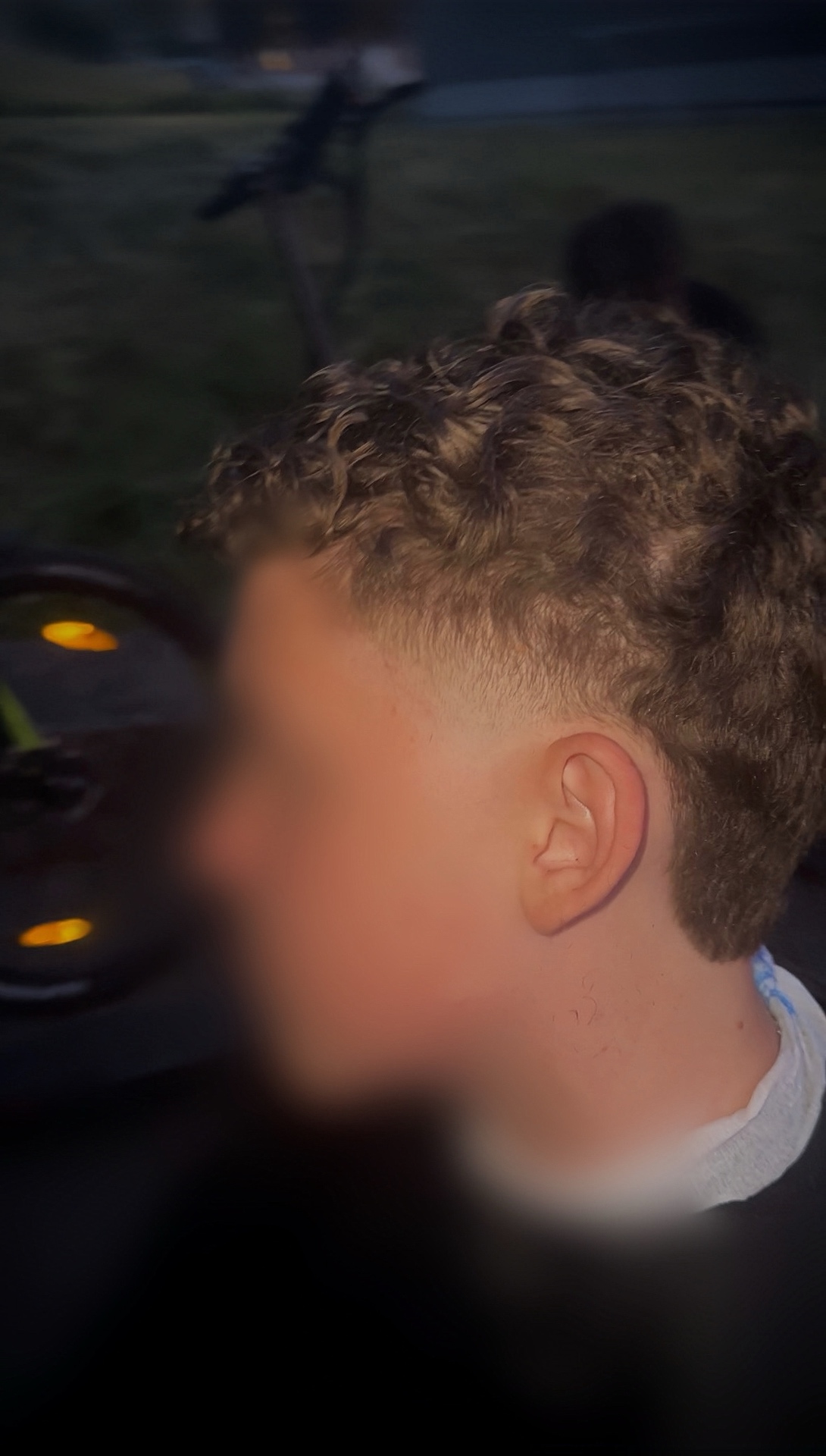 Curly Top mit Skin Fade