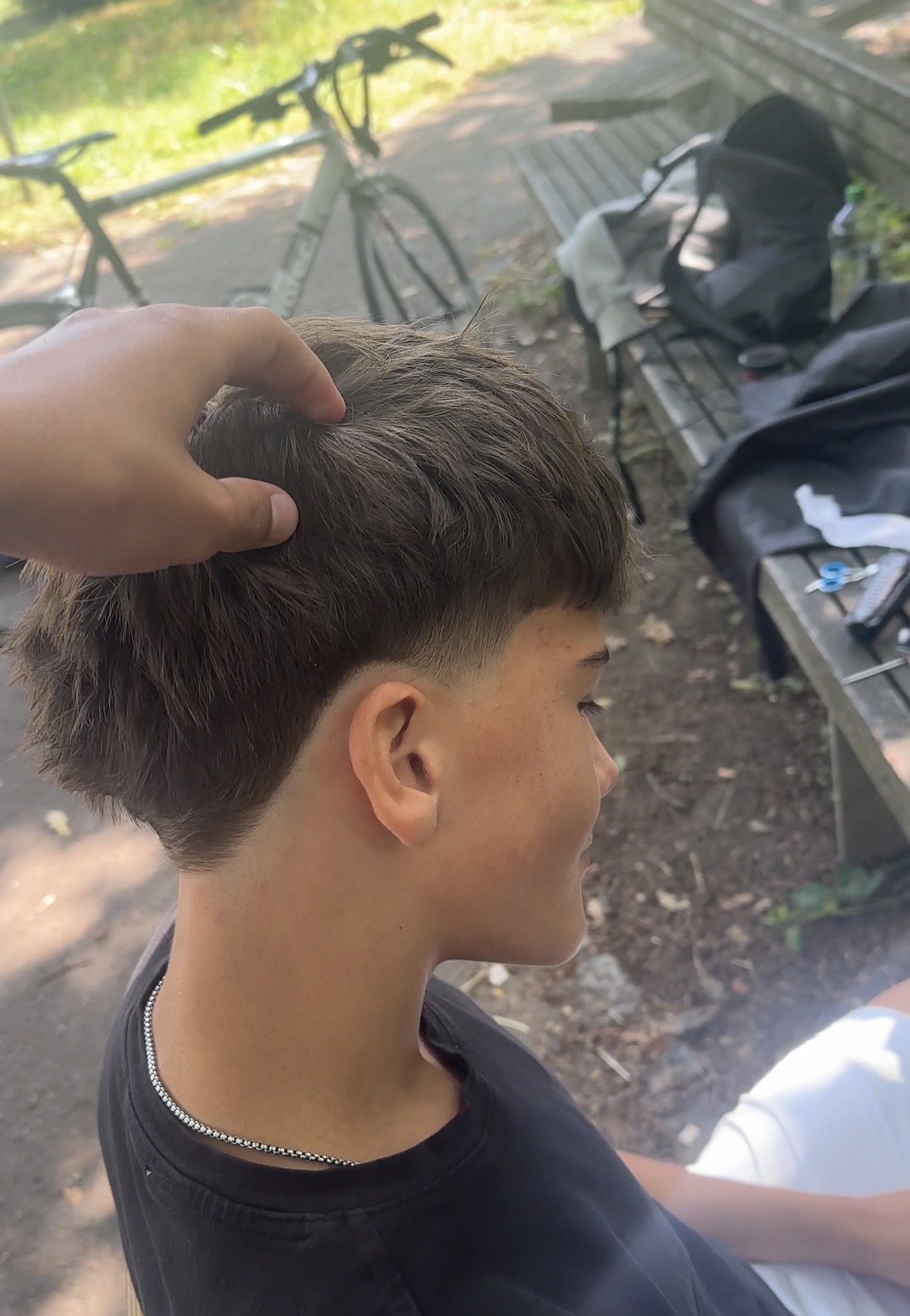 French Crop mit Low Fade