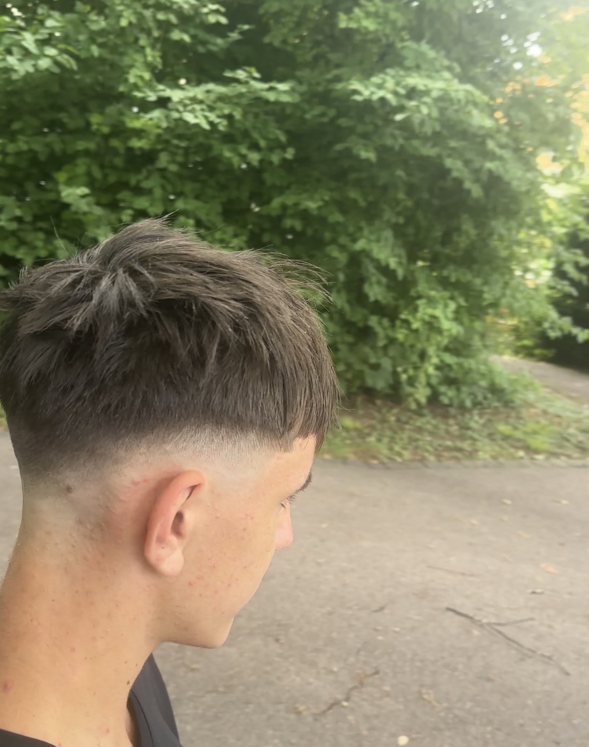 Edgar Cut mit Mid Fade